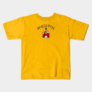 Santa's House in North Pole Kids T-Shirt